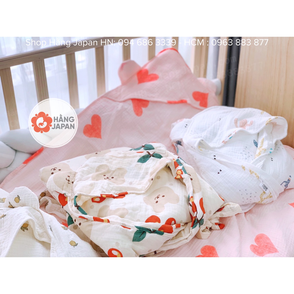 Chăn ủ trần bông MUSLIN TREE BABYBEE cho bé kích thước 80*80cm - Hàng việt nam chất lượng cao