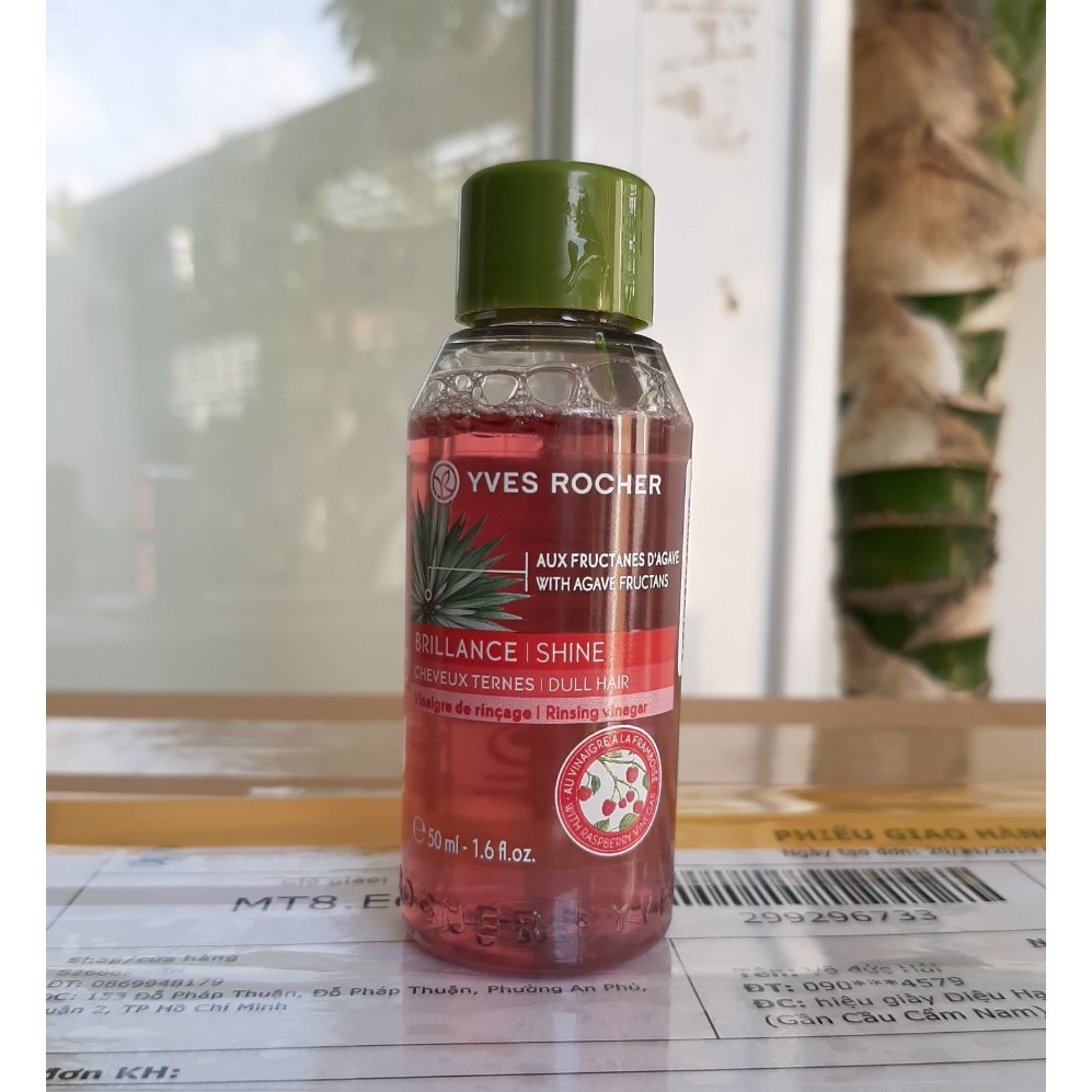 [Mini Size] Giấm Xả Tóc Yves Rocher Brillance Shine Rinsing Raspberry Vinegar 50ml | BigBuy360 - bigbuy360.vn