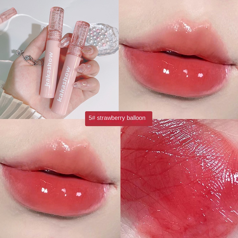 Son môi nội địa trung Son Môi TikTok Chất Nhung Lì Màu Trơn Có Độ Bóng Cao
