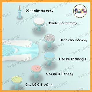 Máy dũa móng tay cho bé có đèn (6 đầu mài giũa thay thế)