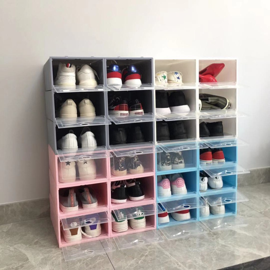 Hộp Đựng Giày Nắp Nhựa Cứng Loại 1 Dầy Dặn Và Cứng Cáp | BigBuy360 - bigbuy360.vn