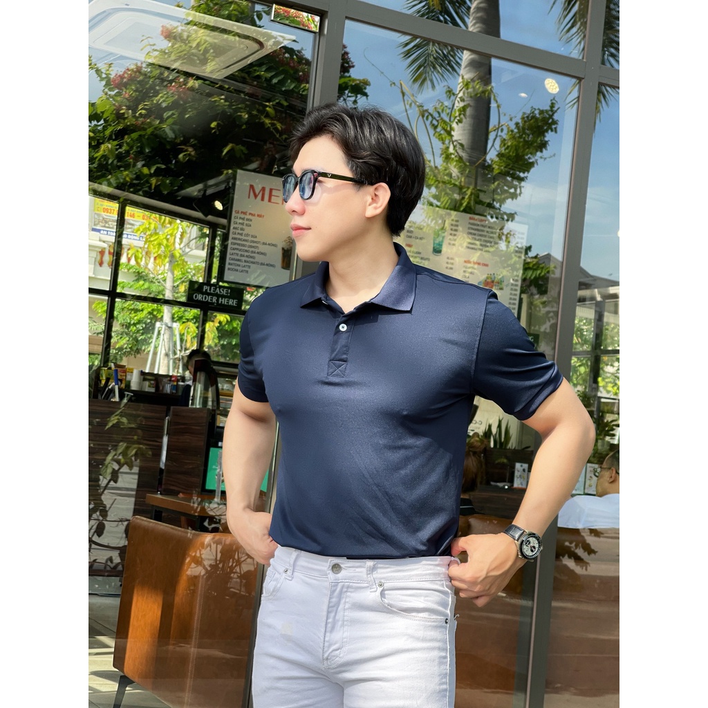 Áo thun polo nam trơn CLASSIC vải cá sấu cotton cao cấp, chuẩn form, đơn giản thanh lịch