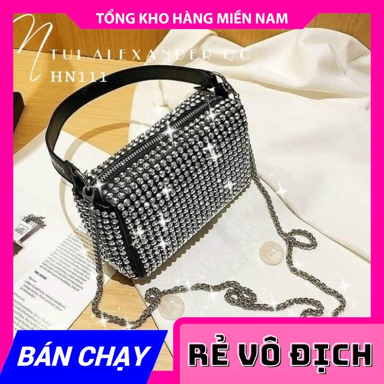 ( VIDEO THẬT) TÚI ĐÍNH ĐÁ LẤP LÁNH (ĐÁ RỜI KHÔNG PHẢI ĐÁ DÁN) - TÚI KẸP NÁCH SANG CHẢNH HN111 ⚡FREESHIP⚡ CHUYÊN SỈ MY