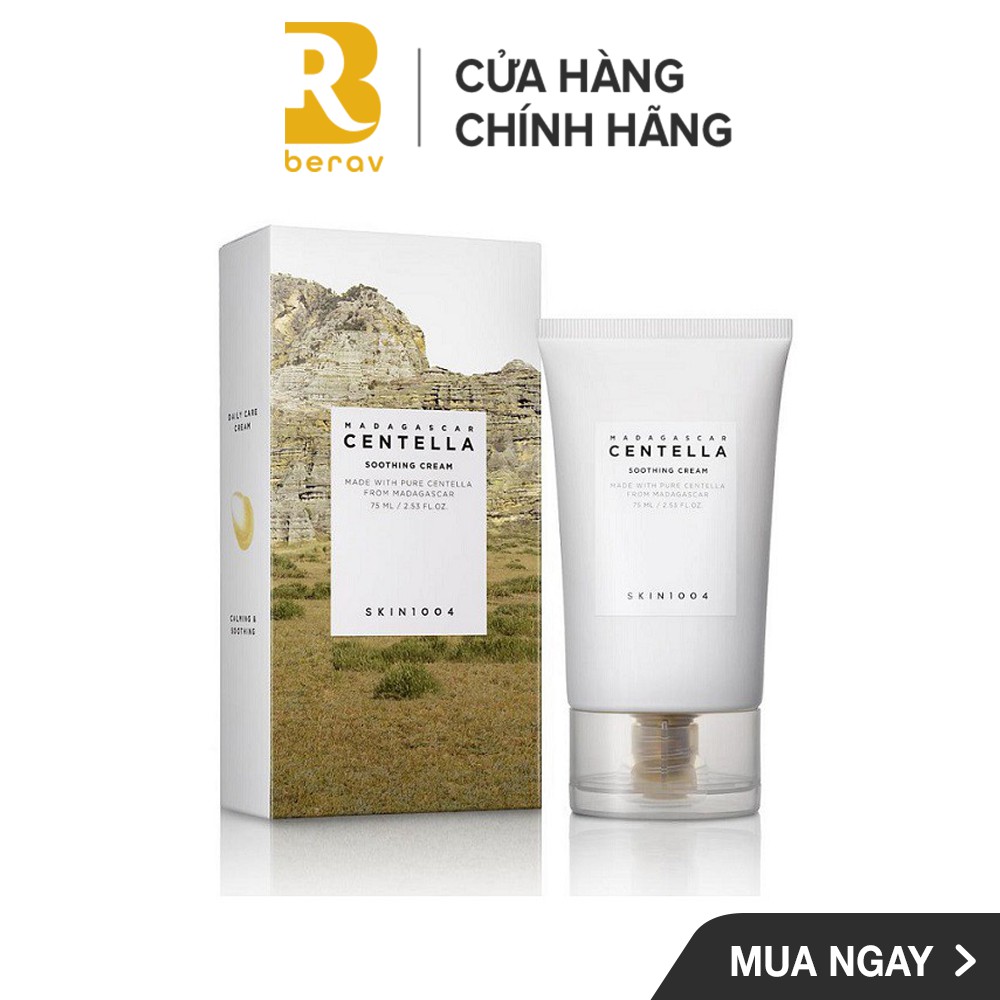 [Mã FMCGMALL -8% đơn 250K] Kem Dưỡng Rau Má SKIN1004 Madagascar Centella SOOTHING Cream Giảm Mụn & Kiềm Dầu 75ml | BigBuy360 - bigbuy360.vn