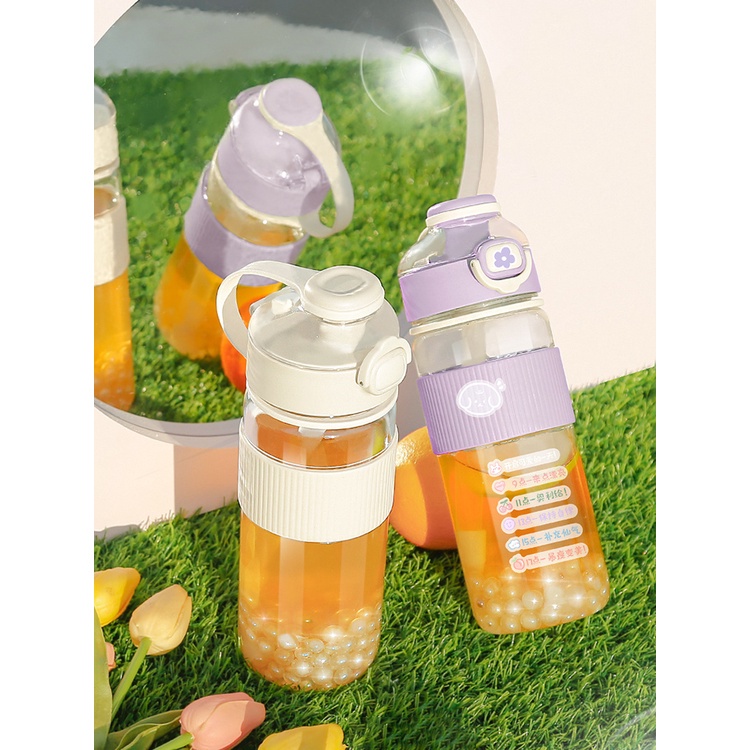 Bình Nước Nhựa Dung Tích Lớn Chịu Nhiệt Cao Chống Sốc Có Ống Hút Tiện Lợi