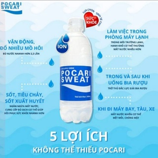 Hình ảnh (❣️❣️❣️-5% LN cho quỹ Vacxin Covid19) Nước uống bù khoáng Pocari Sweat 350ml- Đông Anh Pharma