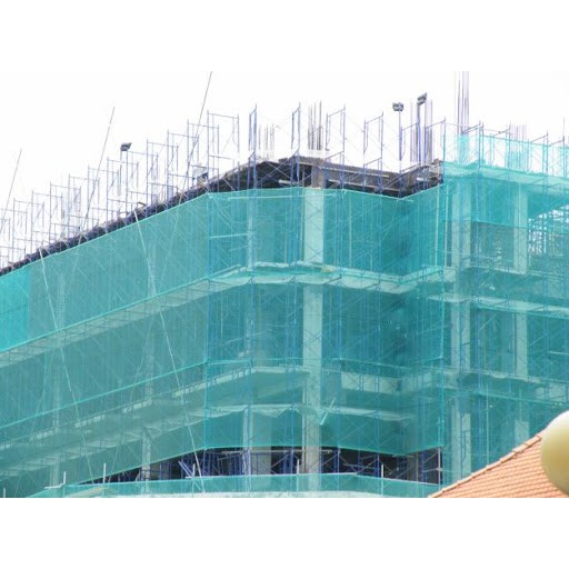 Lưới che công trình màu xanh KT 3m x 50m