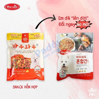 [Chính Hãng] Snack hỗn hợp cho chó Bowwow Hàn Quốc [150gr & 350gr]