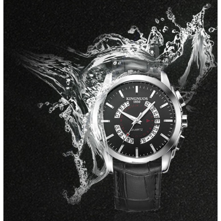 Đồng hồ nam giảm giá KINGNUOS 1850 chính hãng, kiểu dáng lịch lãm, chống nước tốt ( Mã: AK02 )