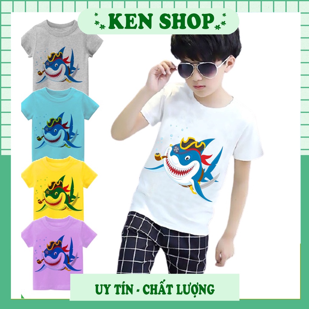 Áo Bé Trai in hình Cá Mập