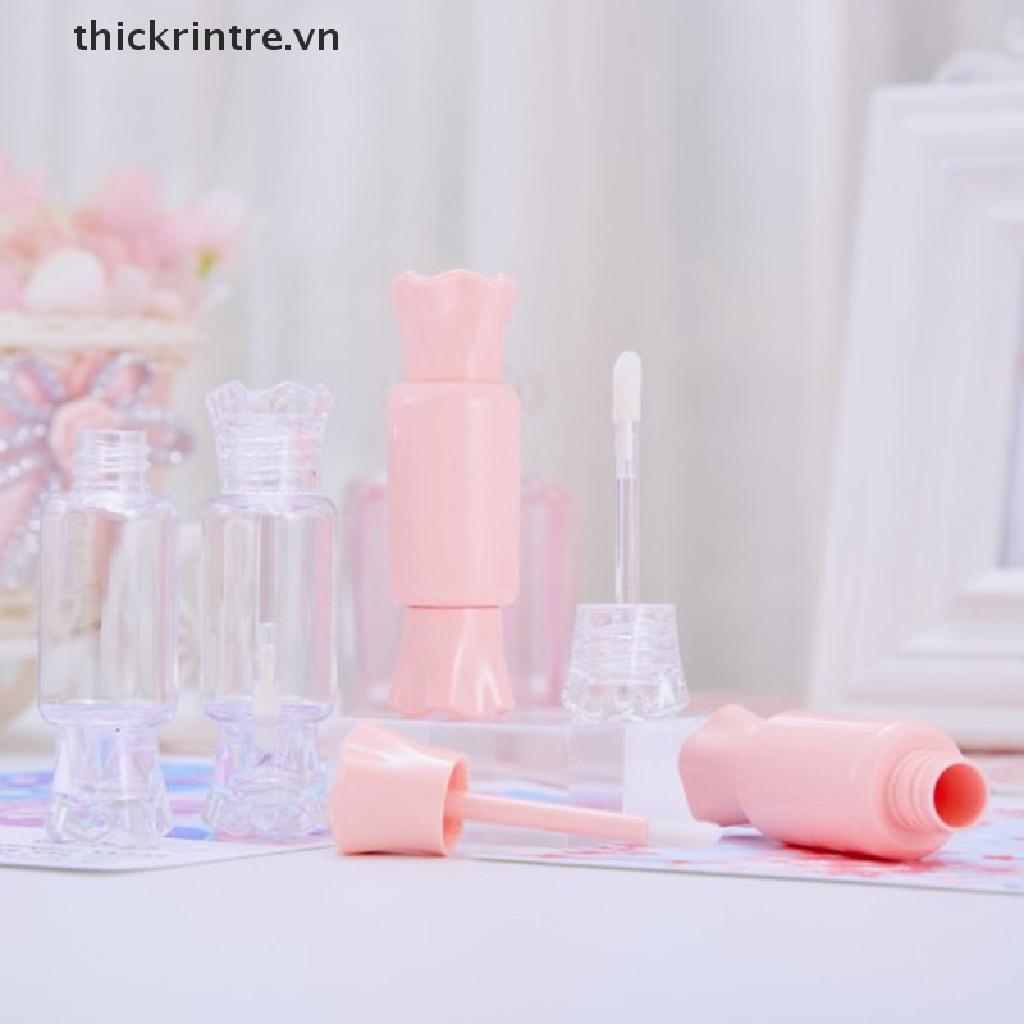 Lọ rỗng đựng son dưỡng bóng hình viên kẹo đáng yêu