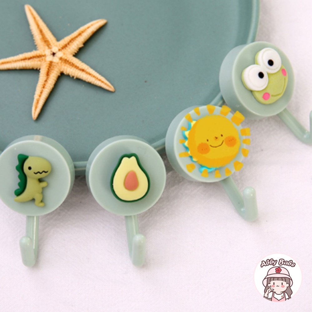 Giá Đỡ Cây Lau Nhà Đa Năng Dán Tường Hình Trái Cây/Động Vật Siêu Mạnh Cho Nhà Bếp/Phòng Tắm