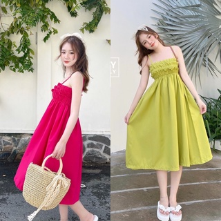 Babydoll maxi - đầm xoè 2 dây mùa hè