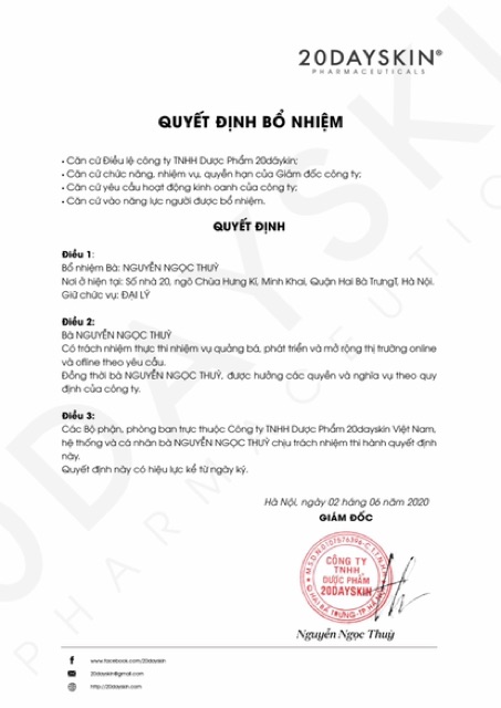 MIẾNG DÁN MỤN 20DAYSKIN