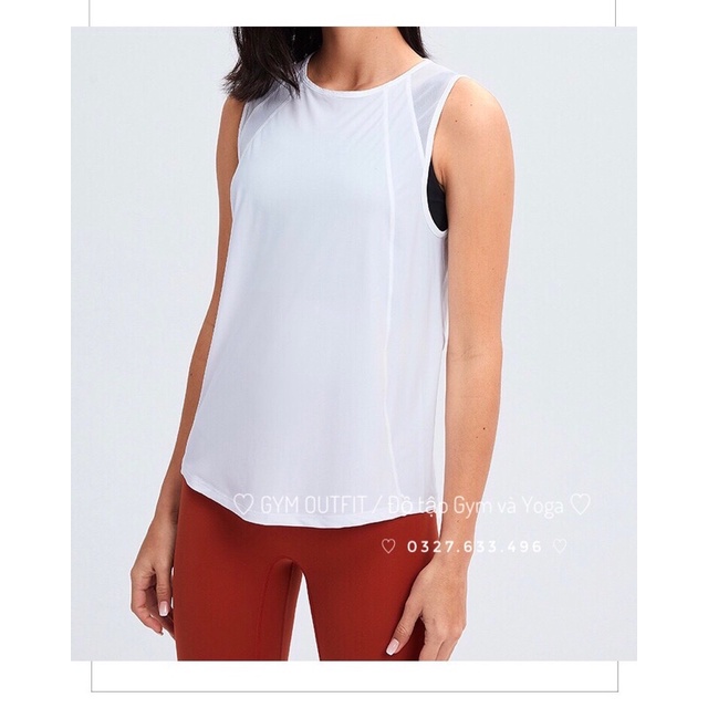 Áo Tank Tập Gym Yoga Nữ Cao Cấp - Sculpt *Cropped Tank Top Lululemon 2022