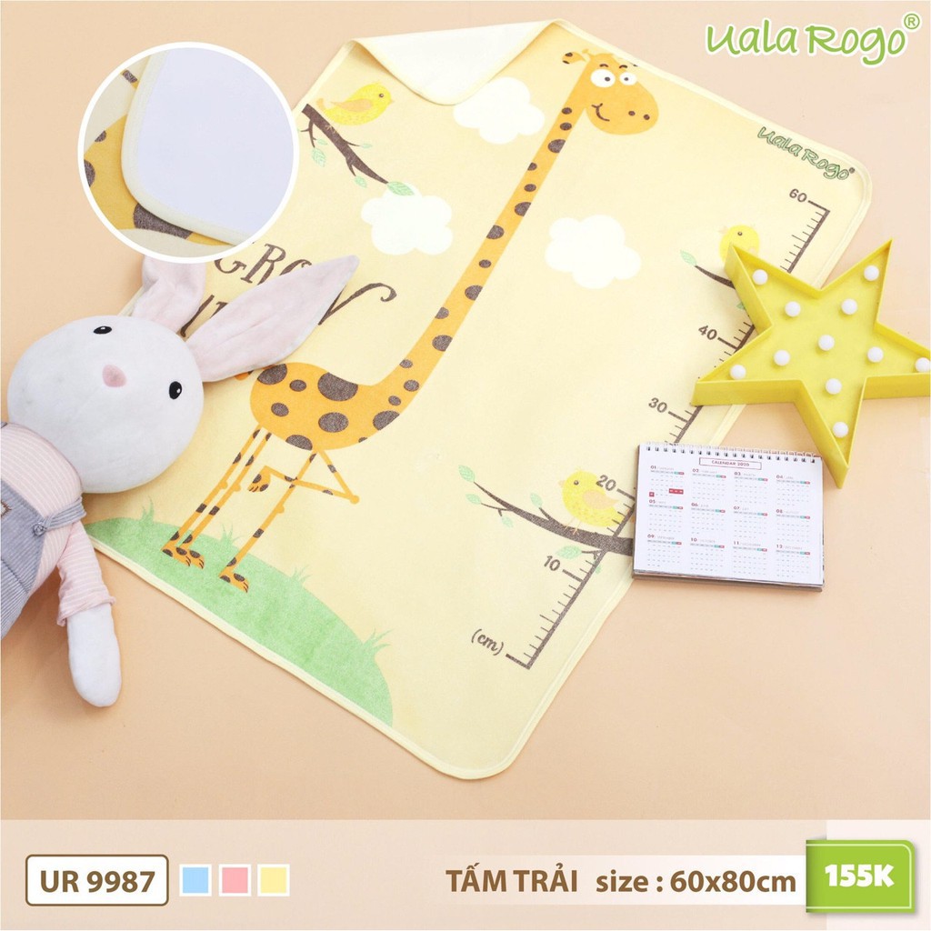 [Uala&amp;rogo] Tấm Lót Chống Thấm Hình Hoạt Hình Siêu Xịn (60x80cm) 9987 - 9985