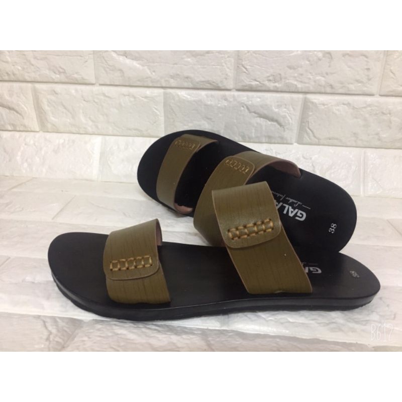 Dép da nam quai ngang hàng đẹp, êm ái (size 38-42)