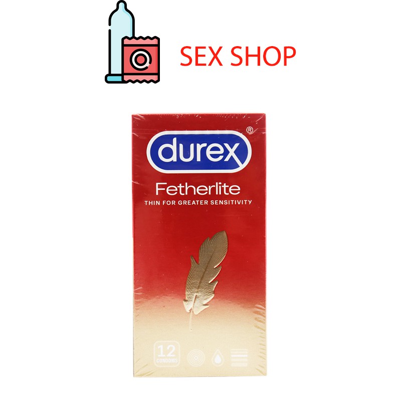 [Quà tặng miễn phí]Bao cao su Durex Fetherlite 12 bao