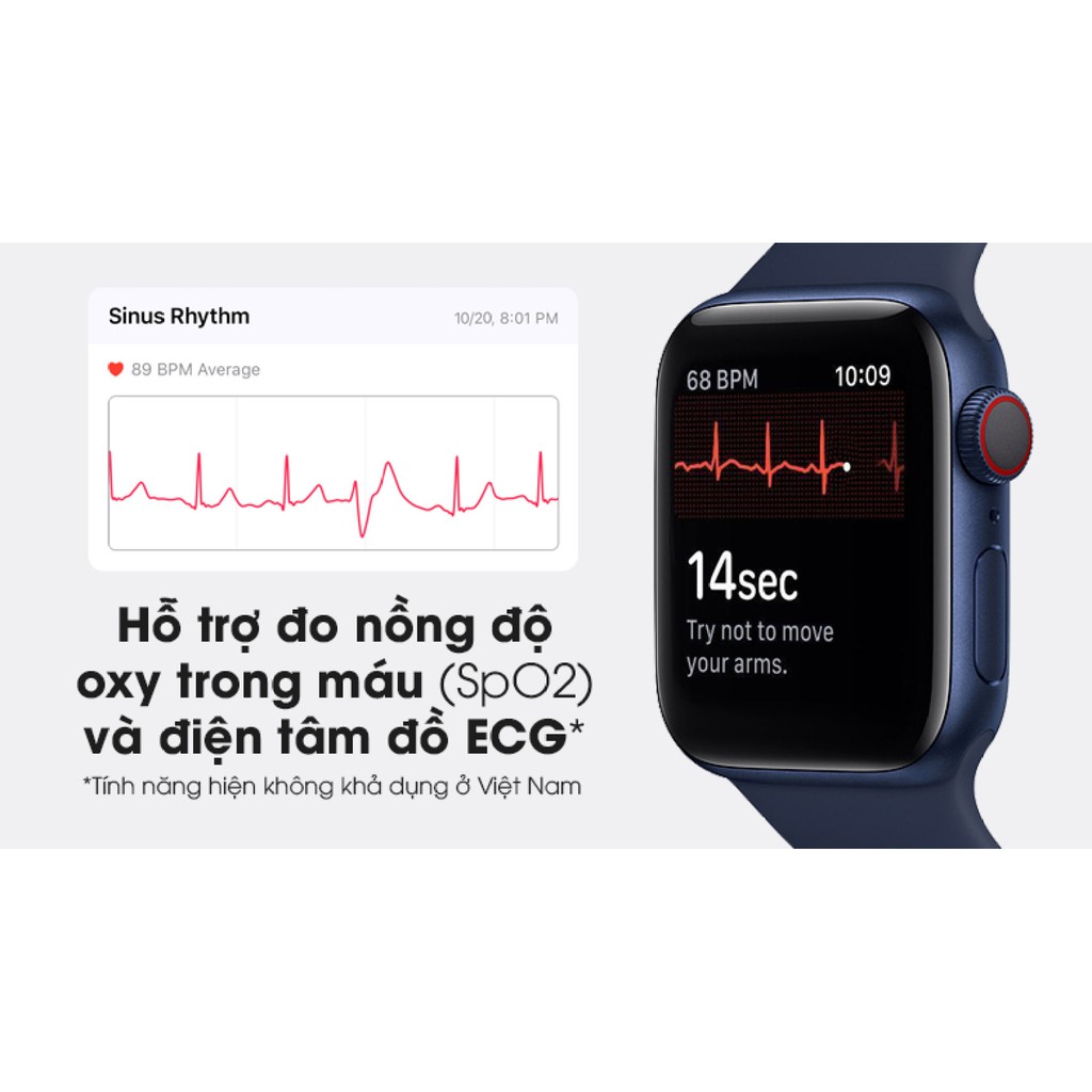 Đồng hồ thông minh S6 chuẩn rep Series 6 Apple Watch phiên bản mới. Tràn viền, chống nước, full tính năng. BH 12 tháng