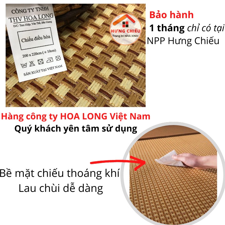 Chiếu mây điều hòa Phong Anh cao cấp hàng loại 1 dày, may kĩ thoáng khí mát rượi - Hưng Chiếu