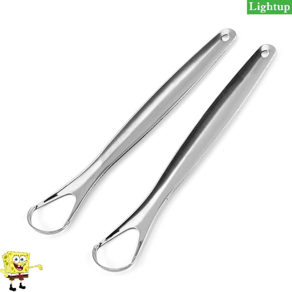 Máy cạo lưỡi bằng bàn chải bằng thép không gỉ Giảm thiểu hơi thở hôi Máy cạo lưỡi