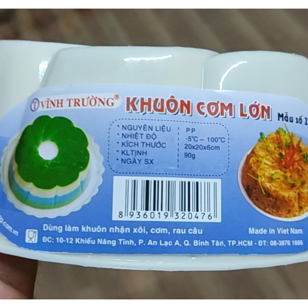 KHUÔN NHỰA CƠM , RAU CÂU LỚN HÌNH HOA XẾP XÉP 20 CM