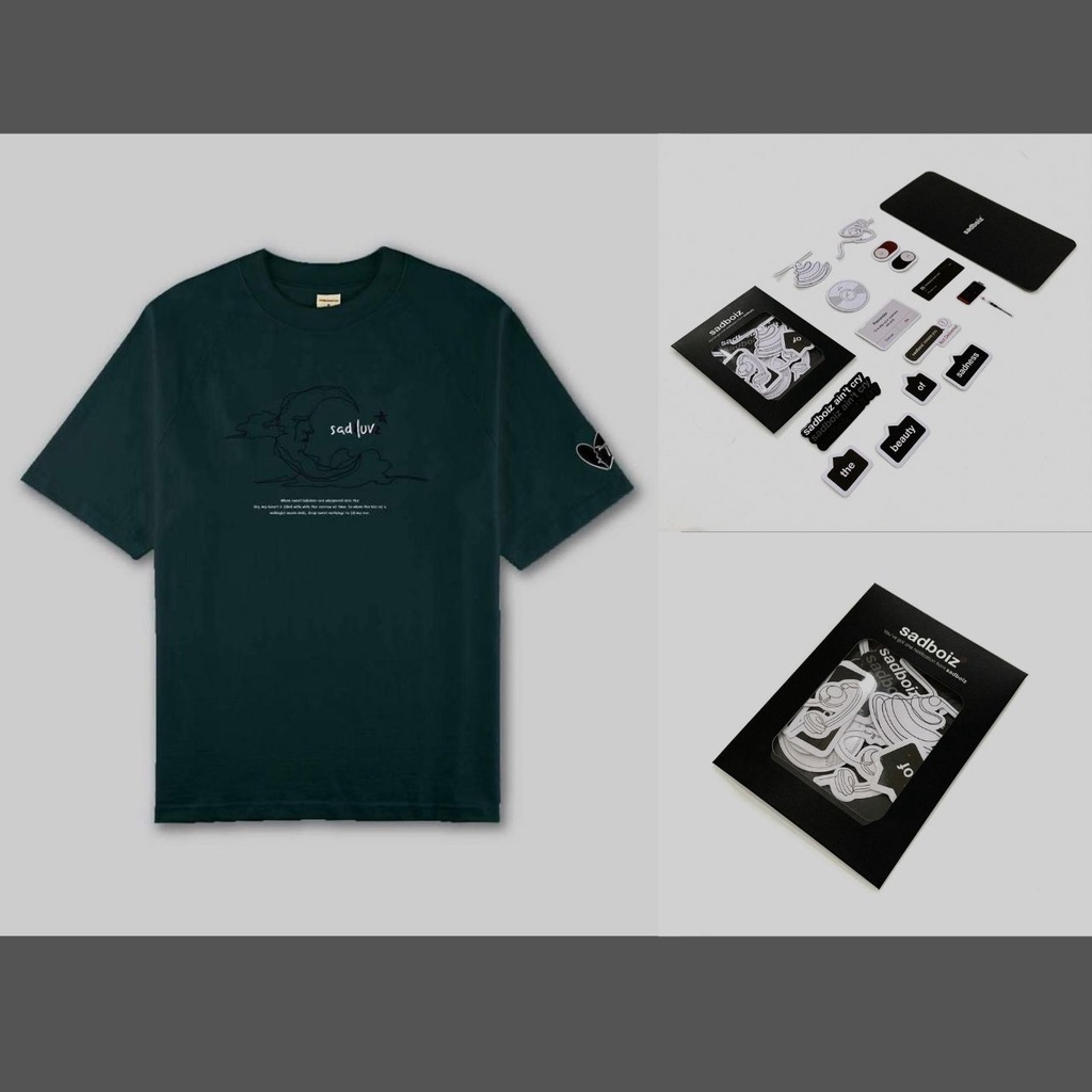 Áo thun Sadluv👩‍❤️‍👨Tặng túi tote chính hãng 0d  hàng có sẵn