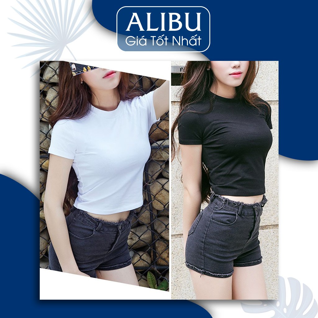 áo croptop phong cách đi biển du lịch check in cotton 100% hàn | BigBuy360 - bigbuy360.vn