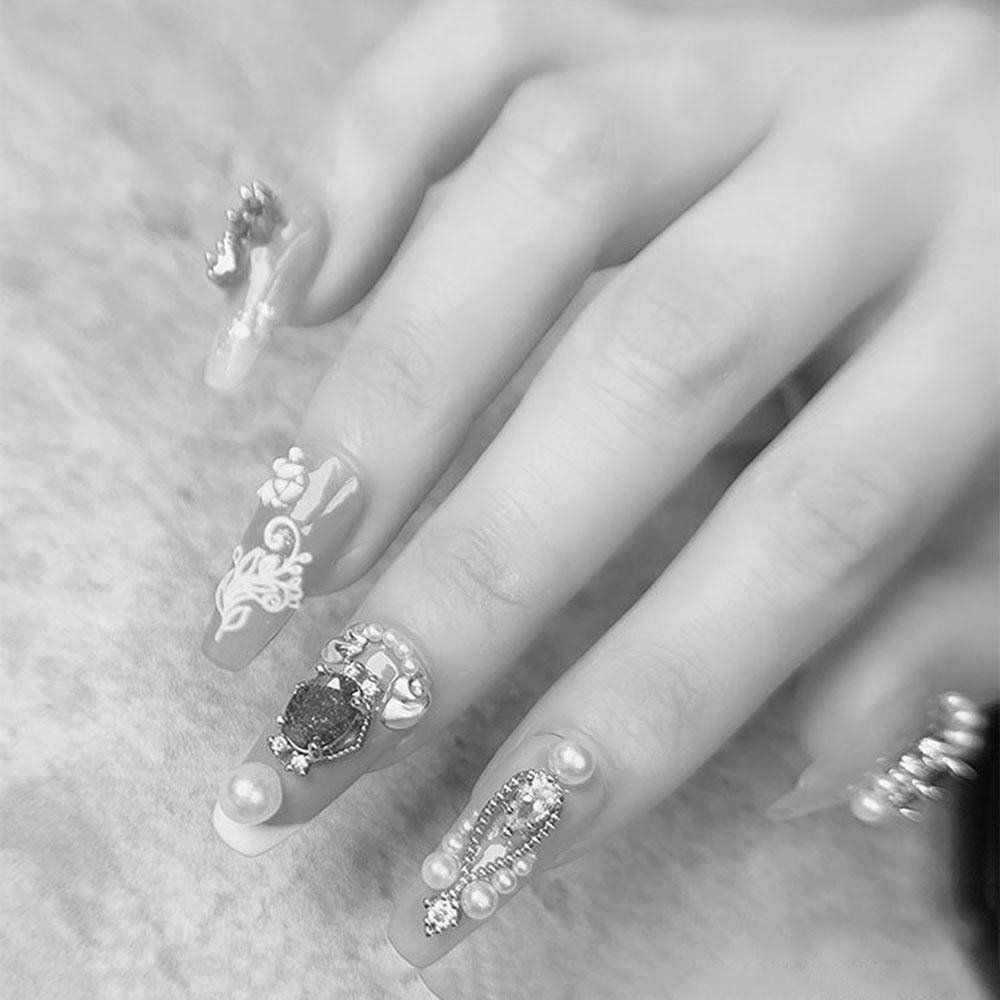 Phụ Kiện Trang Trí Móng Tay Kiểu Chuỗi Hoa Sang Trọng