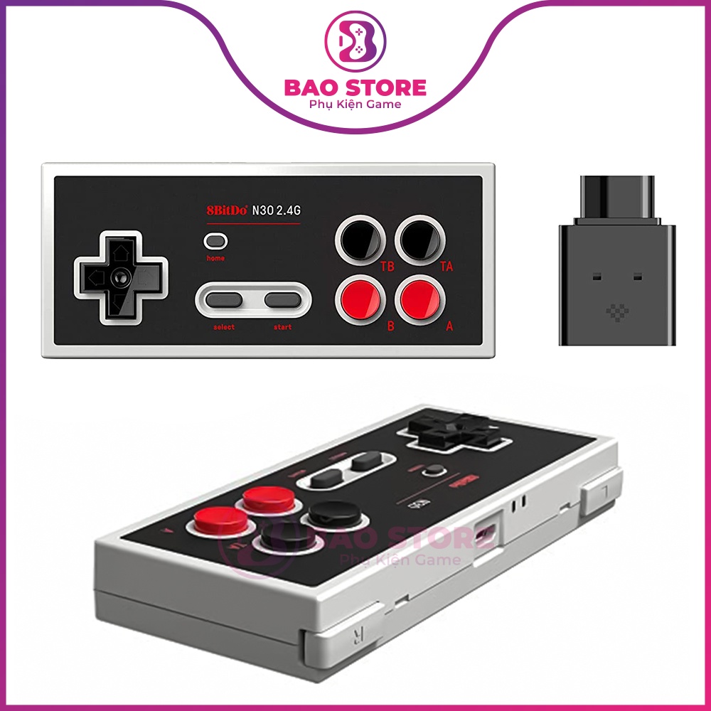 Tay cầm chơi game bluetooth 8Bitdo N30 cho Nintendo Switch