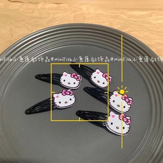 kẹp tóc hello kitty đen cute