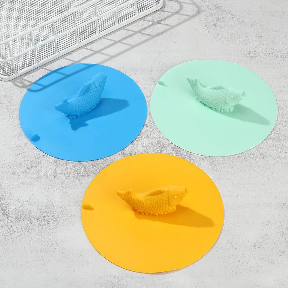 KUNHEV Nắp Đậy Cống Thoát Nước Bồn Rửa Chén Chống Rò Rỉ Hình Cá Chép Hữu Í