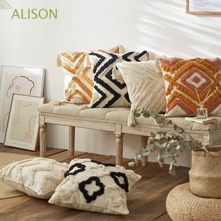 Vỏ Gối Vuông 18x18 In Họa Tiết Hình Học Phong Cách Bohemian Trang Trí Nhà Cửa
