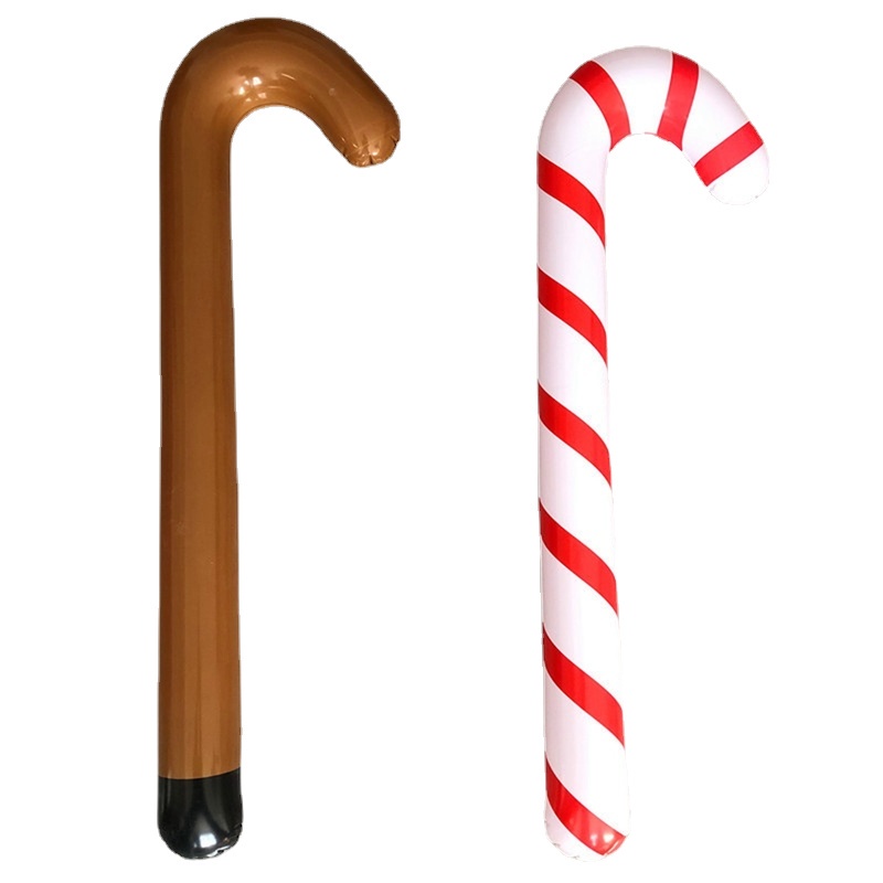 1 Bong Bóng Bơm Hơi Dài 90CM Hình Kẹo Mút Dùng Trang Trí Cây Thông Giáng Sinh