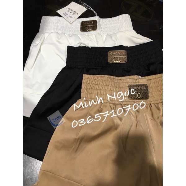 Quần Short Nữ Cạp Cao Chun-Tag Mac Cha.nel-DI.OR