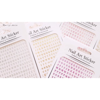 Sticker hình dán Alphabet bảng chữ cái siêu nhỏ Hoa Thường G10 /Nguyên liệu làm resin trang trí