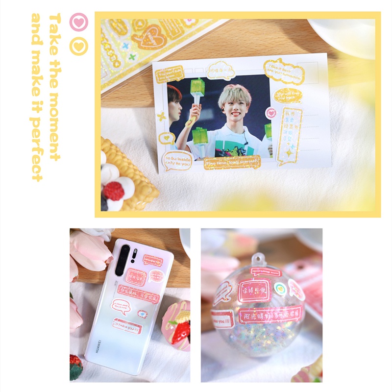 Flowertree Bộ 2 Sticker Trang Trí Sổ Tay Hình Giấc Mơ