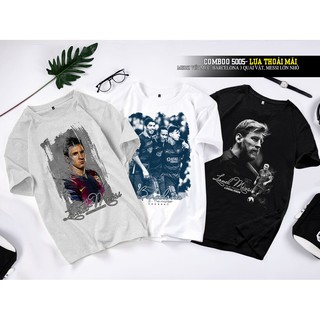 ÁO THUN MESSI VẾT MỰC, BARCELONA 3 QUÁI VẬT, MESSI LỚN NHỎ - ÁO CẦU THỦ NỖI TIẾNG 5005