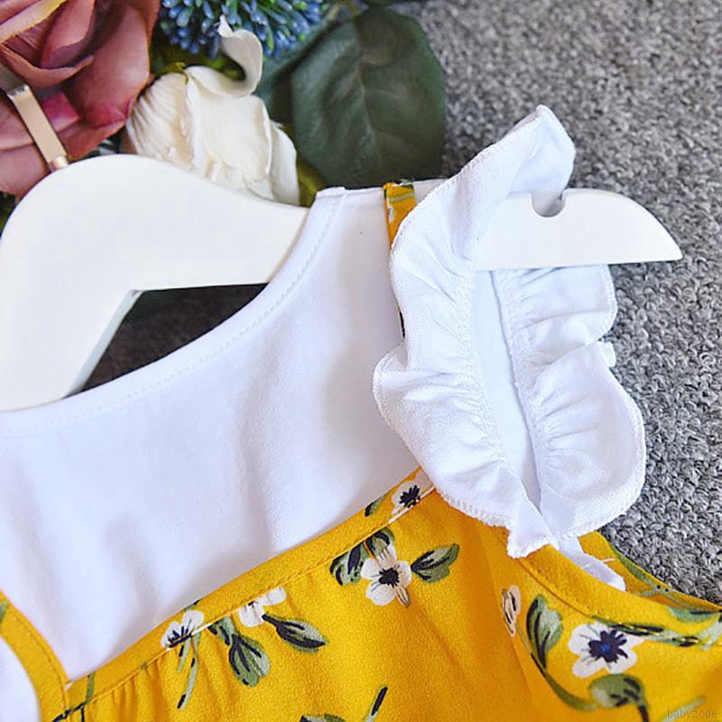 Đầm giả 2 lớp tay ngắn cho bé gái