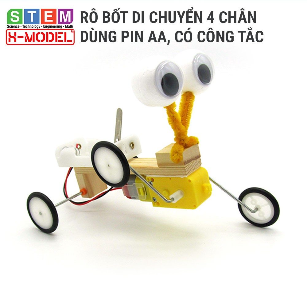 Đồ chơi sáng tạo STEM Robot lắp ráp bốn chân XMODEL Đồ chơi tự làm DIY - Do it Yourself ST4 - Giáo dục STEM