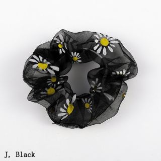 Dây buộc tóc hoa cúc đeo tay 2020 scrunchie
