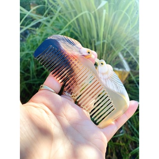 lược sừng đôi Chim-kích thước dài 12cm