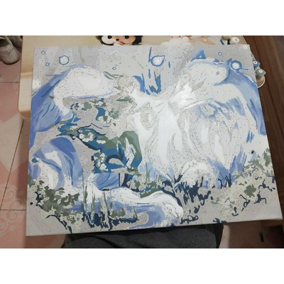 Tranh Cổ Trang Số Hoá Phong Cảnh cổ trang trung quốc 40x50cm DIY Painting By Number Pictures ORDER