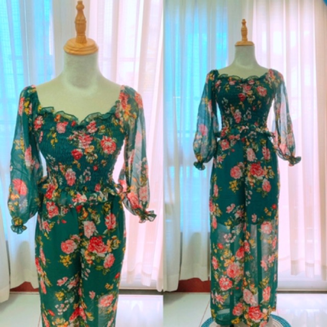 Sale set hoa xanh rêu siêu tây lun khách iu ơi