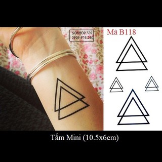 Hình xăm dán tam giác B118