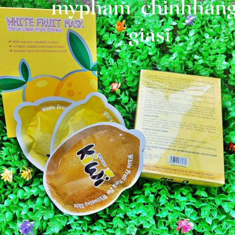 [CHÍNH HÃNG %] Ủ TRẮNG LEMON CHANH ( HỘP 3 GÓI)