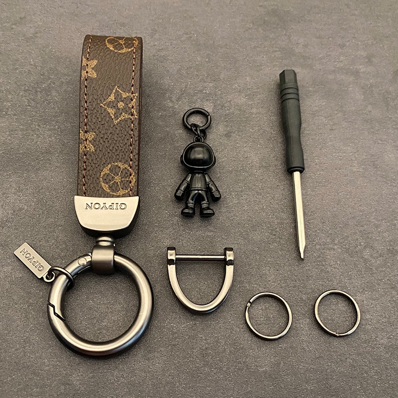 Móc khóa cute Merin Accessories ô tô hình gấu anime màu đen xanh chết liệu cao su nhựa siêu bền - Móc Khoá Phi Hành Gia