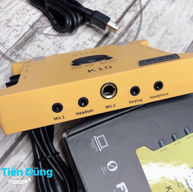 Bộ sound card k10 2020 bản kỷ niệm 10 năm hãng ra dòng xox bản tiếng anh đã kèm dây