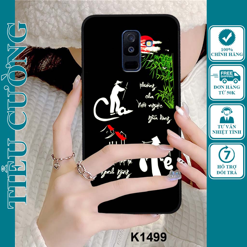 Ốp Samsung J8 in hình thư pháp siêu đẹp, bền và rẻ