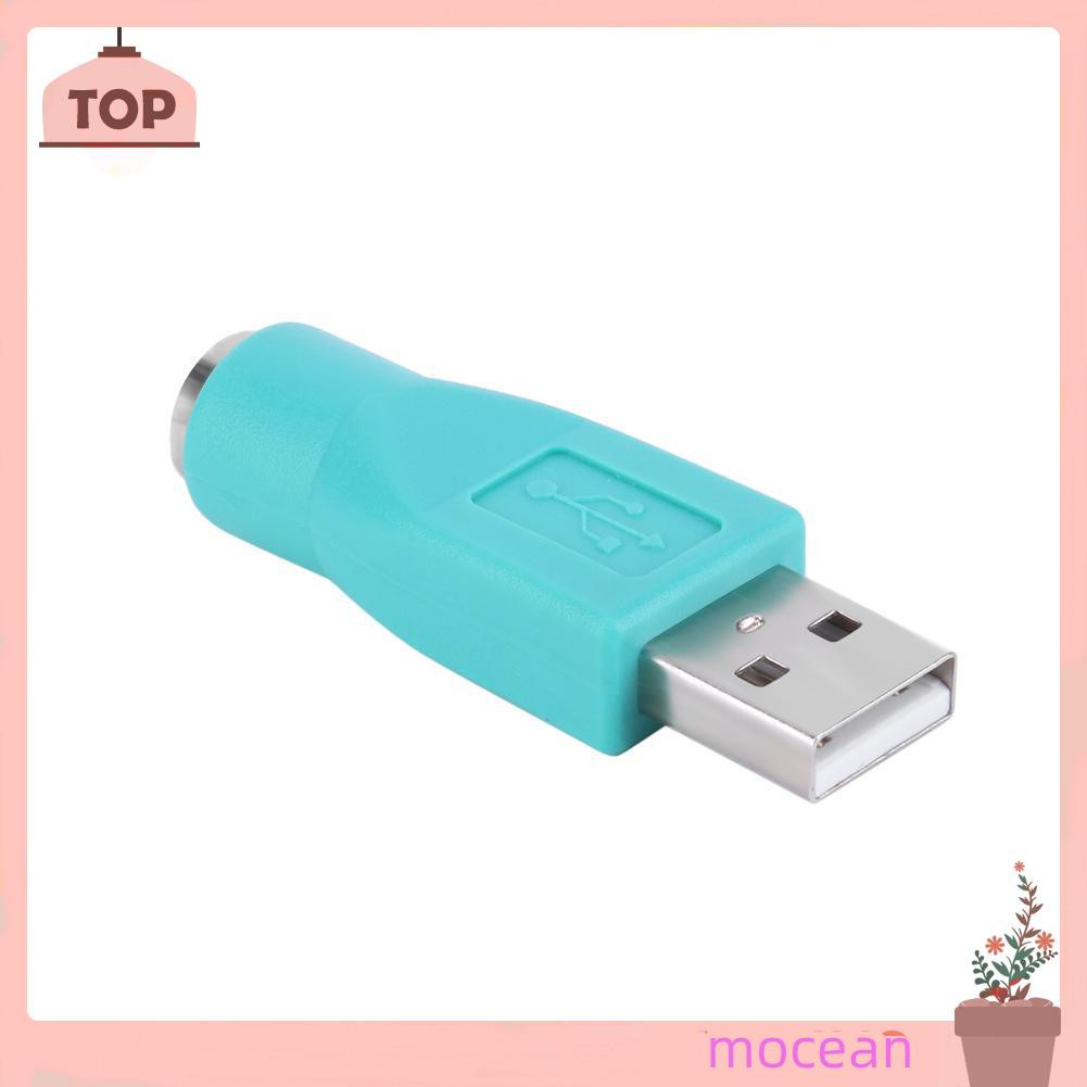 Set 2 Đầu Chuyển Đổi Từ Ps / 2 Female Sang Usb Male Cho Bàn Phím Chuột Và Chuột Máy Tính